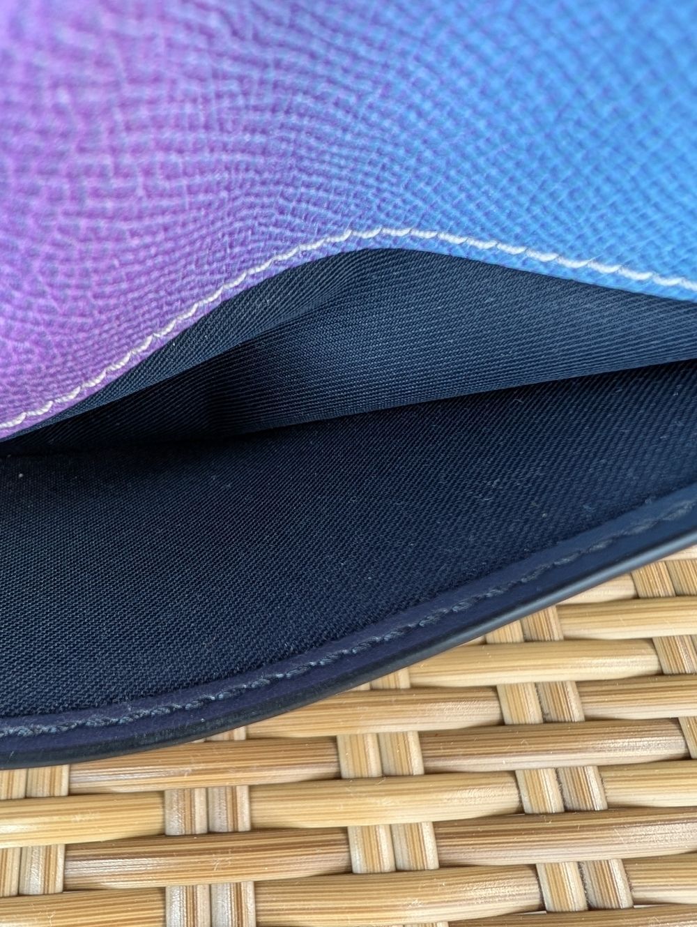 Coach Hayden Ombre Multi-Colored Leather Crossbody Bag Clutch Wallet Small - Picture 13 of 16